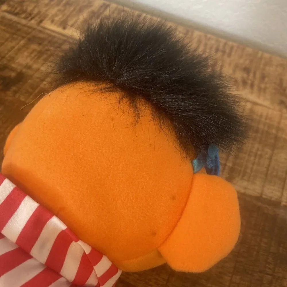 1996 TYCO Sesame Street Talking Sleepy Snoring Ernie Plush Doll Bedtime Vintage